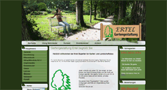 Desktop Screenshot of ertel-gartengestaltung.de